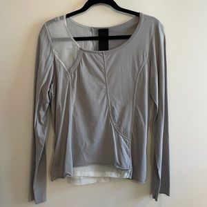 Runholz t-shirt with 100% silk sheer insets.